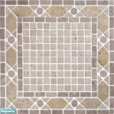 Sims 2 — Small Inlay tile Floor Neutral by pegasussims — This 1x1 square Inlay Tile floor in Neutral is every Sims'