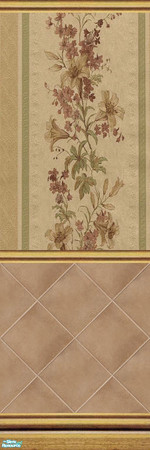 Sims 2 — Stone Diamonds - Wall Set 17 - 17b by maylynn55 — Made by maylynn55 **TSRAA Member**