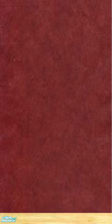 Sims 2 — Old World Library - Individual Item by EarthGoddess54 — Solid wine red wall with baseboard trim to match