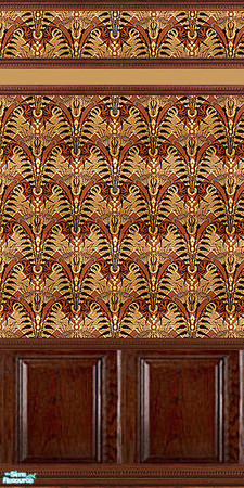 Sims 2 — Roasting Chestnuts 2 by gatomurphy — Custom created wallpaper made from a photo of the original antique paper.