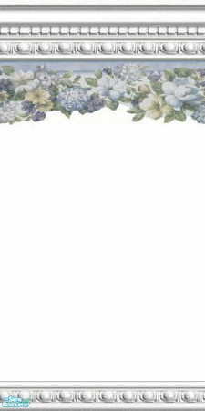 Sims 2 — jsf2BlueFloralBorderDE by jsf — From jsfDesigns exclusively for TSR and the FA Spring Gardening theme, TSRAA,