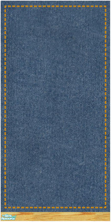 Sims 2 — Blue Jeans and Wood 1 by PatPB — Do your sims like to wear jeans? Why not "dress" their house to match