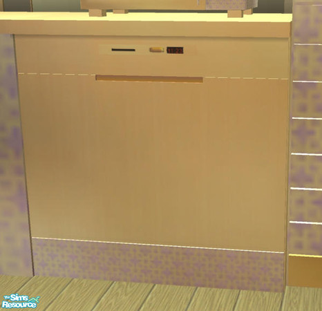 Sims 2 — Premier Kitchen - Dishwasher by Cloisonne — gold dishwasher