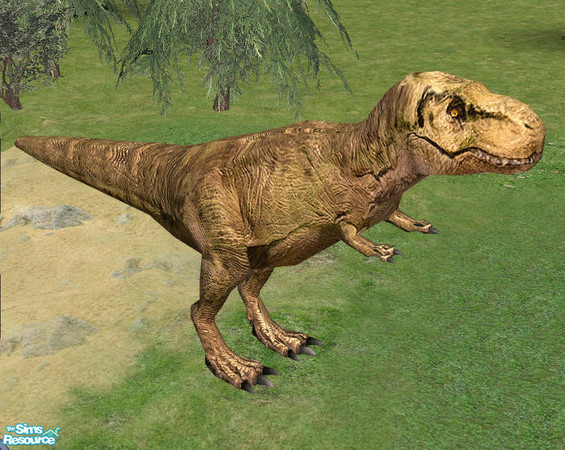 Sims 2 — Jurassica - Tyrannosaurus Rex by Bitzybus — Dinosaur: T-Rex Catalog placement: buymode/decorative/misc Vertices: