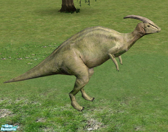 Sims 2 — Jurassica - Parasaurolophus by Bitzybus — Dinosaur: Parasaurolophus Catalog placement: buymode/decorative/misc