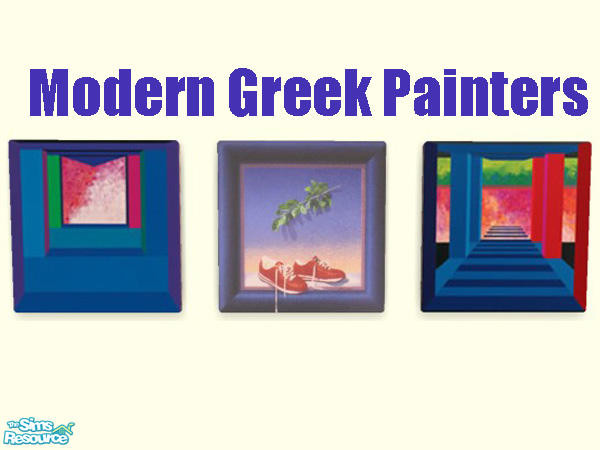 Sims 2 — Modern Greek Painters-Alpha by tessasim — Exeptional Greek Painters will decorate your walls with wonderful