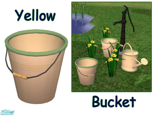 Sims 2 — YellowBucket by solfal — I have uppdated the meshfile. You need to redownload it if you already have it to get