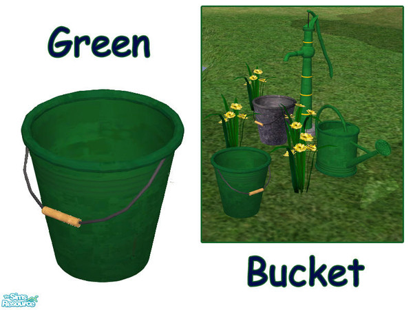 Sims 2 — GreenBucket by solfal — I have uppdated the meshfile. You need to redownload it if you already have it to get