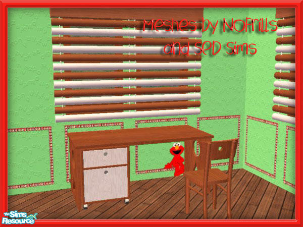 Sims 2 — Elmo NoFrills Desk Chair by SpringwolfDecor — Adorable kids room for those little Sims! Thank you to the