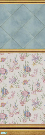 Sims 2 — Stone Diamonds - Wall Set 14 - 14d by maylynn55 — Made by maylynn55 **TSRAA Member**