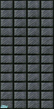 Sims 2 — nm Brick Glass Black by Henwen — Recolor of Maxis Brick Glass wall. ~TSRAA~