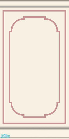 Sims 2 — nm Inlay White Rose by Henwen — A recolor of Maxis wood panel wall with floors to match. They can be be used