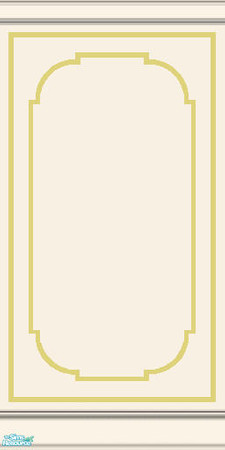 Sims 2 — nm Inlay White Gold by Henwen — A recolor of Maxis wood panel wall with floors to match. They can be be used