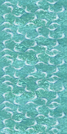Sims 2 — Dolphin Lagoon - Wall by kkffoo — Small dolphins dance in the waves.