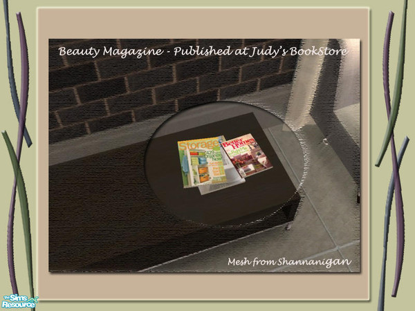Sims 2 — Beauty Magazine 4 by judyhugsnoopy — Beauty Magazine Publish at my Book Store. Enjoy :D Please download