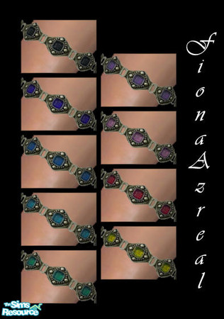 Sims 2 — Fi Bracelet Series, Set 1 by TSR Archive — Set 1 of my new bracelet series. Mesh by - Crechebaby @ SimChic