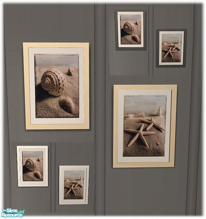 Sims 2 — Pentago Bahtroom - Paintings by Bitzybus — Part of Pentago Bathroom set. Polygons: 90 Vertices: 118