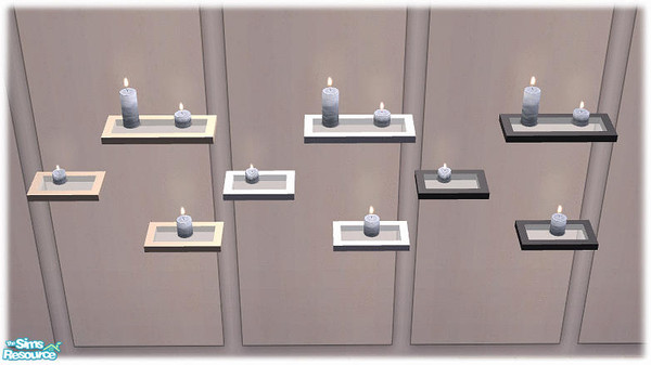 Sims 2 — Pentago Bahtroom - Candles by Bitzybus — Part of Pentago Bathroom set. Polygons: 642 Vertices: 572