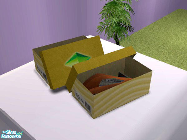 Sims 2 — Shoes In Box - Recolor by NoFrills — Ladies' shoes in box.