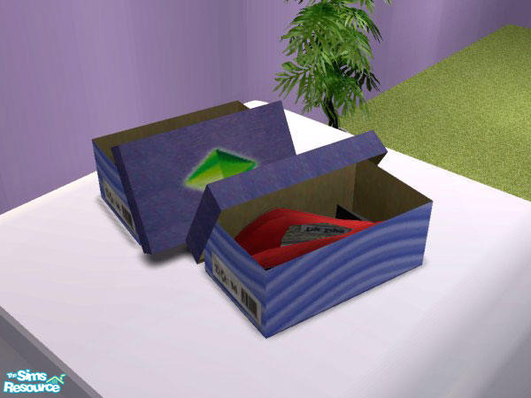 Sims 2 — Shoes In Box - Recolor by NoFrills — Ladies' shoes in box.