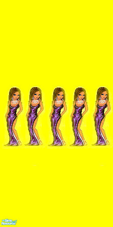 Sims 2 — Dollz on Yellow Painted Wall 4 of 5 by TJA — Wall 4 of 5 TSRAA Created by TJA