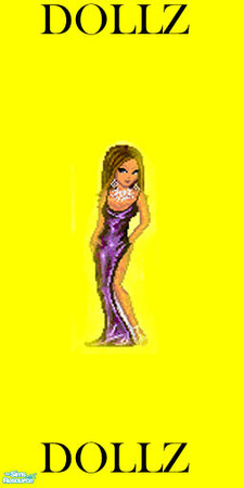 Sims 2 — Dollz on Yellow Painted Wall 3 of 5 by TJA — Wall 3 of 5 TSRAA Created by TJA