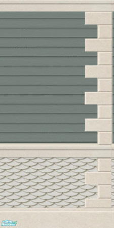 Sims 2 — JJs siding grey green WS right by thesorceress — Created by The Sorceress, Mac compatible