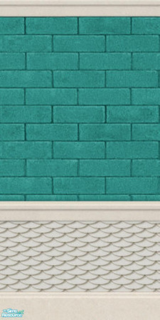 Sims 2 — JJs aqua stone WS mid by thesorceress — Created by The Sorceress, Mac compatible