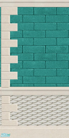 Sims 2 — JJs aqua stone WS left by thesorceress — Created by The Sorceress, Mac compatible