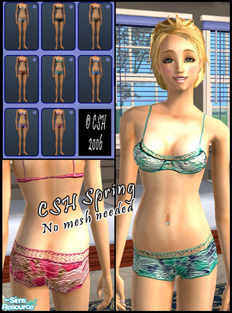 Sims 2 — CSH spring 4 by Fairysunlight — Sweet lingerie for sweet nights - Please rate but do not clone or recolor -