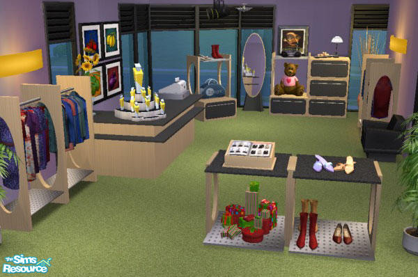 Sims 2 — Modern Fashion Shop - Recolor Set by NoFrills — This is a recolor set for my Modern Fashion Shop mesh set.