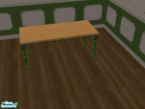 Sims 2 — Country Green Apple Kitchen - Individual by sbanana210 — Country Green Apple Talking Table
