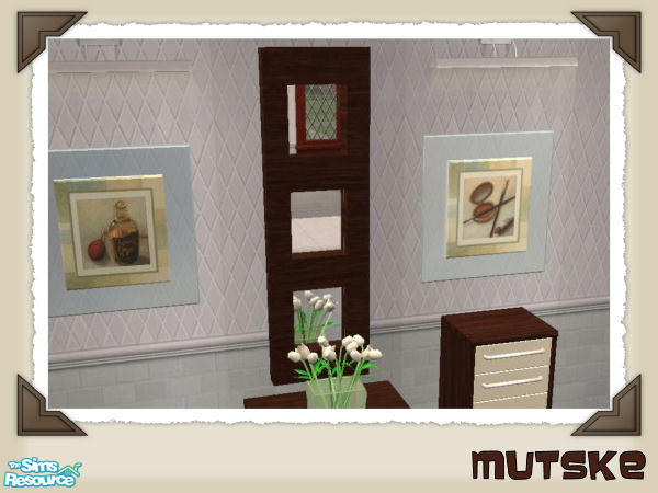 Sims 2 — New York Bathroom - Mirror by Mutske — Bathroom recolor. Meshes are from Shoukeir. You need to download them.