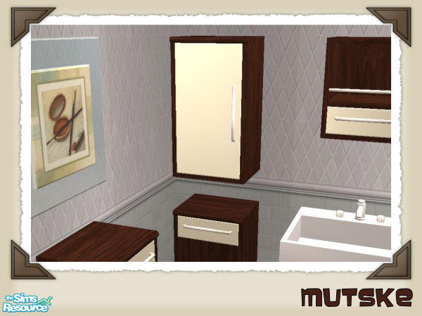 Sims 2 — New York Bathroom - Cupboard 2 by Mutske — Bathroom recolor. Meshes are from Shoukeir. You need to download