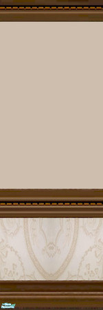 Sims 2 — Lift Tile and Brick Walls - 14 by Lorah — blue-grey, maroon, teal, beige and peach paint with matching