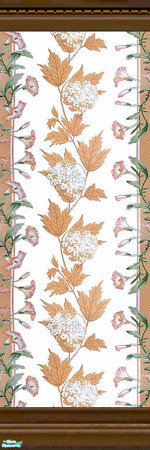 Sims 2 — Lift Tile and Brick Walls - 10 by Lorah — blue-grey, maroon, teal, beige and peach paint with matching