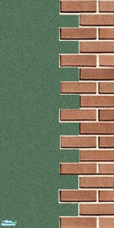 Sims 2 — New green brick by lottka — Outdoor