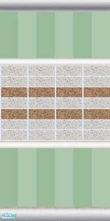 Sims 2 — Light green stripes by lottka — wall