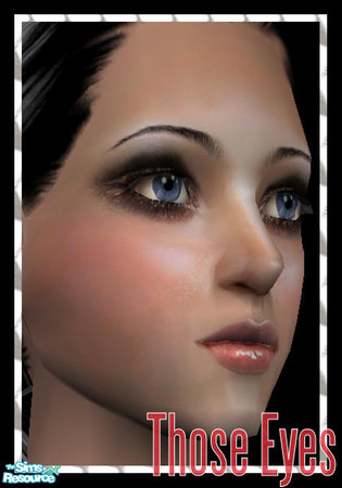 Sims 2 — Those Eyes - Coco by Bubbels — Intense coloured eyeshadow. 