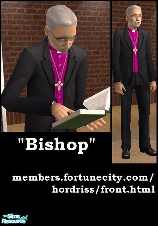 Sims 2 — Bishop by Hordriss — If there actually was a clerical career path (and elders were allowed to keep their