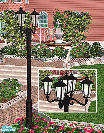 Sims 2 — 'Schinkel' Park Gas Lantern 4 by chrissy6930 — 'Schinkel' Park Gas Lantern 4. To see all lanterns facing the