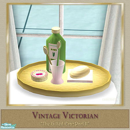 Sims 2 — Vintage Victorian Decor -Toothbrushes by Cashcraft — This Vintage Victorian Decor set, features decorative