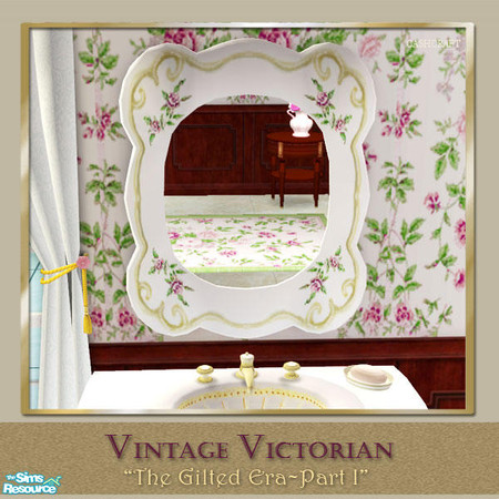 Sims 2 — Vintage Victorian Bathroom - Mirror by Cashcraft — This Vintage Victorian Bathroom, features a porcelain Roman