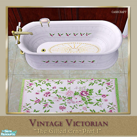 Sims 2 — Vintage Victorian Bathroom - Roman Tub by Cashcraft — This Vintage Victorian Bathroom, features a porcelain