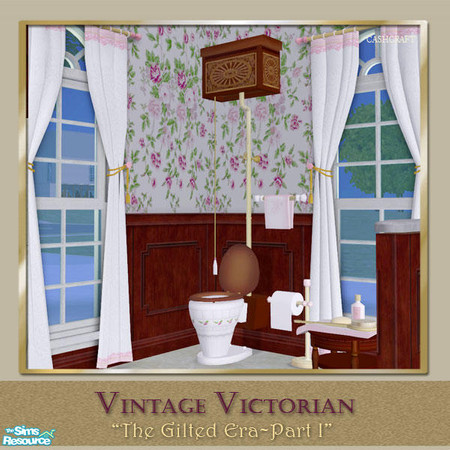 Sims 2 — Vintage Victorian Bathroom - Toliet by Cashcraft — This Vintage Victorian Bathroom, features a porcelain Roman