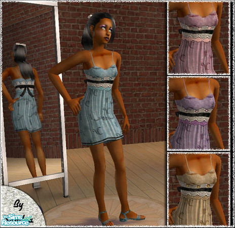 Sims 2 — Alice Collection by camelia111 — 4 dreesses for Teens.