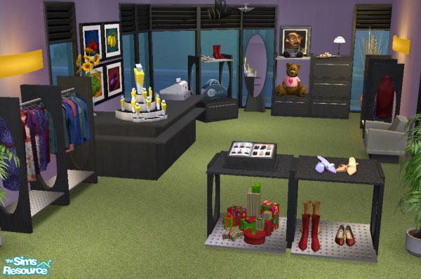 Sims 2 — Modern Fashion Shop - Recolor Set by NoFrills — This is a recolor set for my Modern Fashion Shop mesh set. 