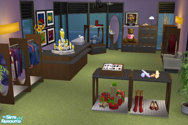 Sims 2 — Modern Fashion Shop - Recolor Set by NoFrills — This is the recolor set of my modern fashion shop mesh set.