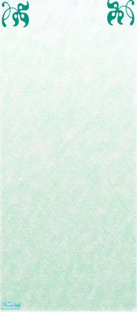 Sims 2 — Teal Sponged & Stencil Wall by PatPB — Sponged walls are IN...so are stencils...