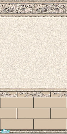 Sims 2 — Into Brown Bonus - Peach Tile by Lorah — $30. Kitchen or bathroom wall. Also, matches Downunder sets. Can be